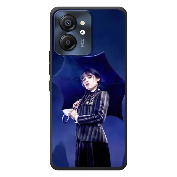 Чехол с принтом «Уэнздей с зонтом» для Blackview Color 8 Чехол с принтом «Уэнздей с зонтом» для Blackview Color 8