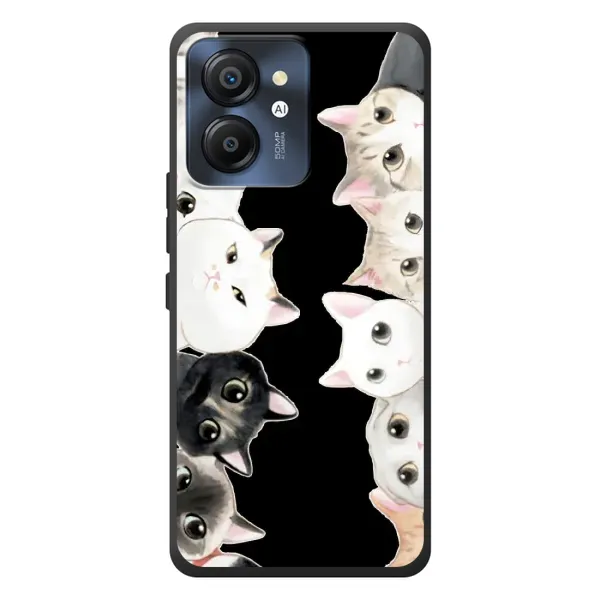 Чехол с принтом «Взгляд котов» для Blackview Color 8 Чехол с принтом «Взгляд котов» для Blackview Color 8