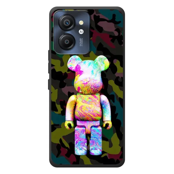 Чехол с принтом «Яркий Bearbrick» для Blackview Color 8
