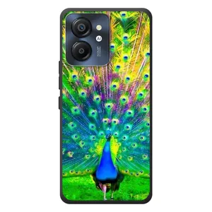 Чехол с птицами на Blackview Color 8 (VPrint) (Яркий Павлин)