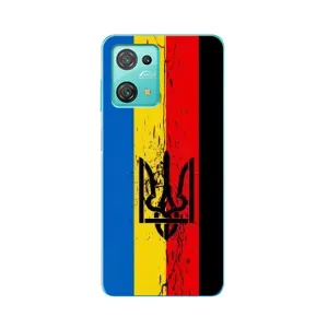 Украинские Чехлы для Blackview Oscal C30 Pro с картинкой УПА (AlphaPrint) (Флаг УПА)