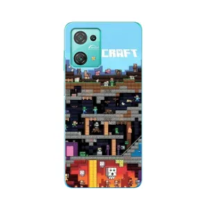 Чехол Майнкрафт на Blackview Oscal C30 Pro (AlphaPrint) Minecraft (фон Minecraft)