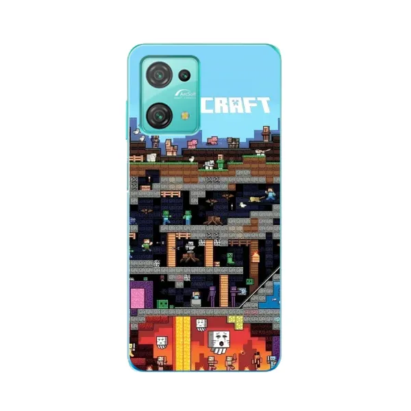 Чехол с принтом «фон Minecraft» для Blackview Oscal C30 Pro