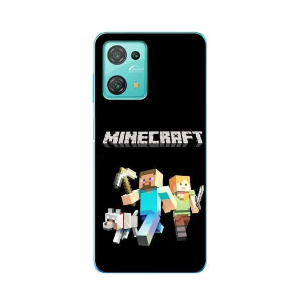 Чехол с принтом «герои Minecraft» для Blackview Oscal C30 Pro