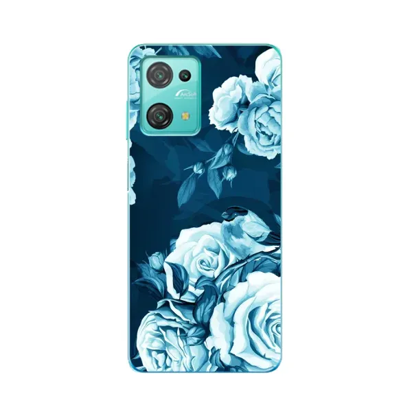 Чехол с принтом «Голубые Бутоны» для Blackview Oscal C30 Pro
