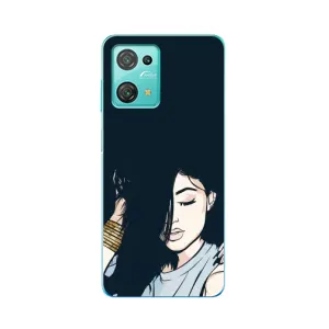 Чехол с печатью для Blackview Oscal C30 Pro - (Мода) (AlphaPrint) (Красивая девочка)