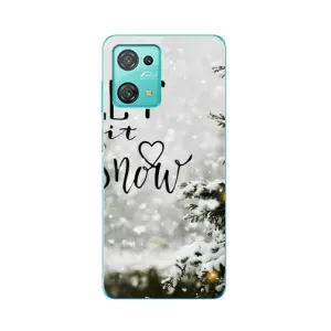 Новогодние, Праздничные Чехлы для Blackview Oscal C30 Pro - 2024 год (Let it snow)
