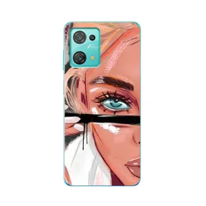 Чехол с печатью для Blackview Oscal C30 Pro - (Мода) (AlphaPrint) (Макияж)