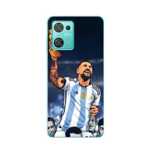 Чехлы для Blackview Oscal C30 Pro (Leo чемпион) (AlphaPrint) (Месси с кубком)