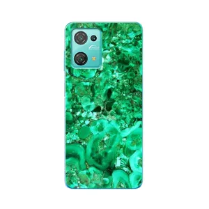 Мраморный чехол на Blackview Oscal C30 Pro (VPrint) (Салатный Мрамор)