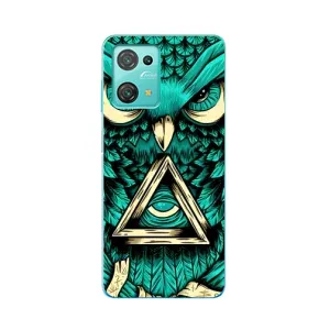 Чехол с птицами на Blackview Oscal C30 Pro (VPrint) (Сова с глазом)