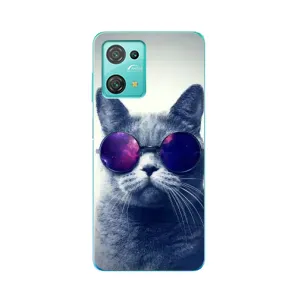 Чехол с принтом для Blackview Oscal C30 Pro (AlphaPrint) Модные коты (Стильный кот)