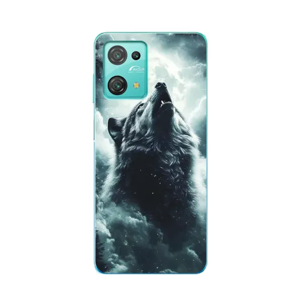 Чехол с принтом «Волк в облаках» для Blackview Oscal C30 Pro