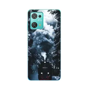 Новогодние, Праздничные Чехлы для Blackview Oscal C30 Pro - 2024 год (Зимний поезд)