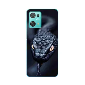 Чехол с картинкой «Хищники» для Blackview Oscal C30 Pro (Черная змея)
