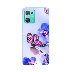 Чохли з квітами для Blackview Oscal C30 (VPrint) (Метелик на квітах)