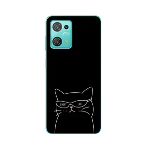 Чохол з малюнком кіт на Blackview Oscal C30 (Байдужий кіт)