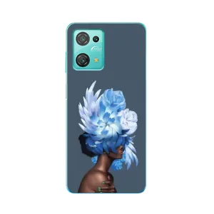 Чехлы (ART) Цветы на Blackview Oscal C30 (VPrint) (Квіти на голові)