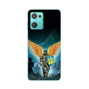 Чехлы с картинкой ЗСУ для Blackview Oscal C30 (AlphaPrint) (Солдат ЗСУ)