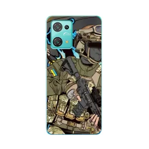 Чехлы с картинкой ЗСУ для Blackview Oscal C30 (AlphaPrint) (Воїн ЗСУ)