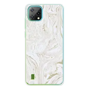 Мраморный чехол на Blackview Oscal C60 (VPrint) (Белый мрамор)