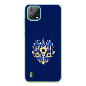 Чехлы для Blackview Oscal C60  Укр. Символика (AlphaPrint) (Цветочный Герб)