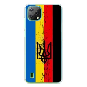 Украинские Чехлы для Blackview Oscal C60 с картинкой УПА (AlphaPrint) (Флаг УПА)