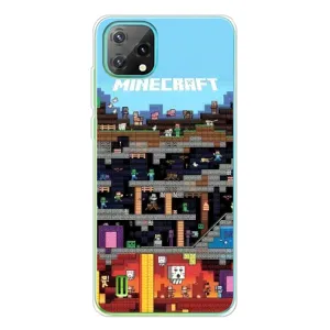 Чехол Майнкрафт на Blackview Oscal C60 (AlphaPrint) Minecraft (фон Minecraft)