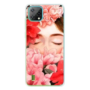 Чехлы (ART) Цветы на Blackview Oscal C60 (VPrint) (Глаза в цветах)