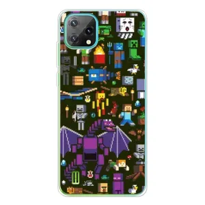Чехол Майнкрафт на Blackview Oscal C60 (AlphaPrint) Minecraft (Коллаж Майнкрафт)