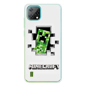 Чехол Майнкрафт на Blackview Oscal C60 (AlphaPrint) Minecraft (крипер Майнкрафт)