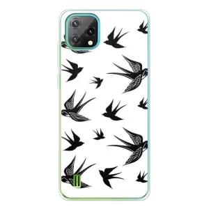 Чехол с птицами на Blackview Oscal C60 (VPrint) (Ласточки)