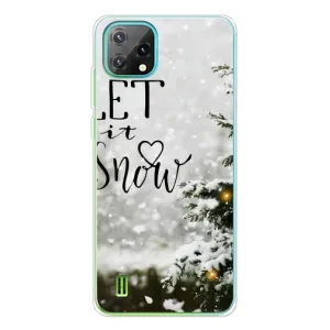Новогодние, Праздничные Чехлы для Blackview Oscal C60 - 2024 год (Let it snow)