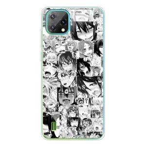 Анимешный чехол для Blackview Oscal C60 (Ahegao manga)