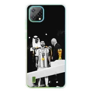 Чехлы для Blackview Oscal C60 (Leo чемпион) (AlphaPrint) (Месси в накидке)