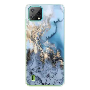 Мраморный чехол на Blackview Oscal C60 (VPrint) (Нежный мрамор)