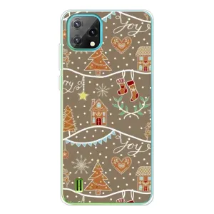 Новогодние, Праздничные Чехлы для Blackview Oscal C60 - 2024 год (Новогодние пряники)
