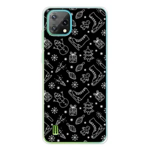 Новогодние, Праздничные Чехлы для Blackview Oscal C60 - 2024 год (Новогодний фон)