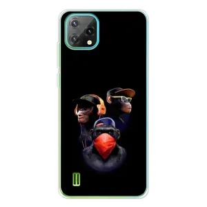 Чехол с Обезьянами Blackview Oscal C60 - (AlphaPrint) (Три обезьяны)