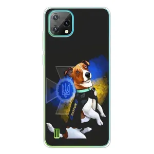 Чехлы с картинкой собаки Патрон для Blackview Oscal C60 (AlphaPrint) (Патрон собачка)