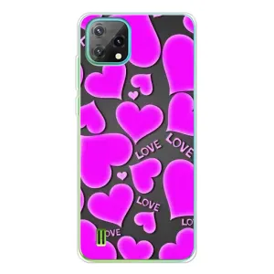 Чехлы для любимой на >Блэквью Оскал C60 (VPrint) (Pink hearts)