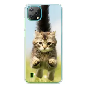 Чехлы с Котиками для Blackview Oscal C60 (VPrint) (Прыжок кота)