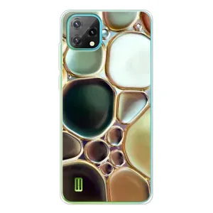 Мраморный чехол на Blackview Oscal C60 (VPrint) (Радужный Мрамор)