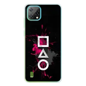Чехол Гра в кальмара для Blackview Oscal C60 (Символы Игра кальмара)