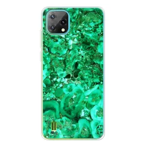 Мраморный чехол на Blackview Oscal C60 (VPrint) (Салатный Мрамор)