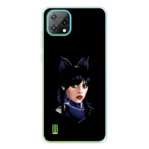 Чехлы Венсдей на Blackview Oscal C60 Уэнсдей (AlphaPrint) (серьезная Уэнздей)