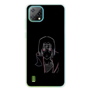 Чехлы на тему: Итачи Учиха для Blackview Oscal C60 (AlphaPrint) (силуэт Итачи)