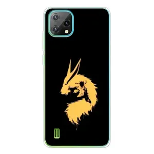 Naruto Anime Чехлы для >Блэквью Оскал C60 (AlphaPrint) (силуэт Курама Наруто)
