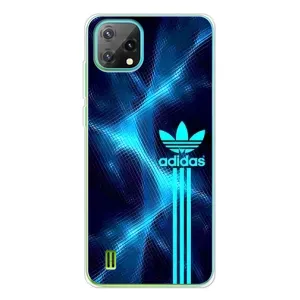 Чехлы Адидас для Blackview Oscal C60 (AlphaPrint) (Синий Адидас)