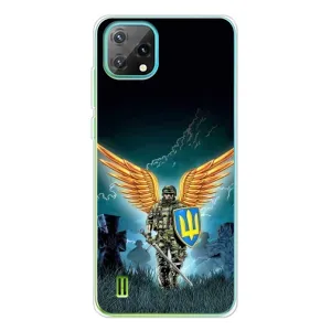 Чехлы с картинкой ЗСУ для Blackview Oscal C60 (AlphaPrint) (Солдат ЗСУ)
